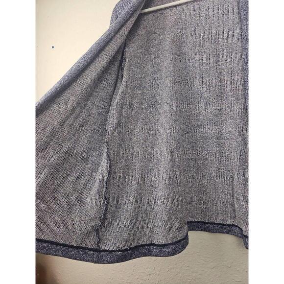 Allison Daley Blue Silver Open Front Cardigan Two Pockets Petite Large - Picture 3 of 9